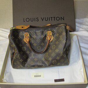 Vintage Louis Vuitton Speedy 30 handbag – dark